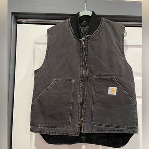 Black Denim Carhartt Vest